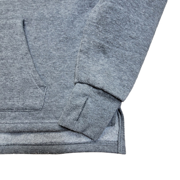 BEBE Sport Hoodie Logo Sweatshirt Gray Silver Glitter Women's Size M - Picture 5 of 8